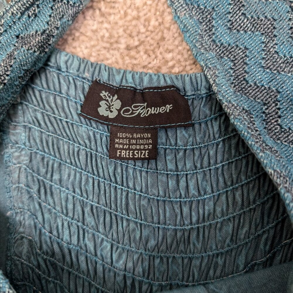 SOLD. Boho Lace up Renaissance Dress - Picture 9 of 10